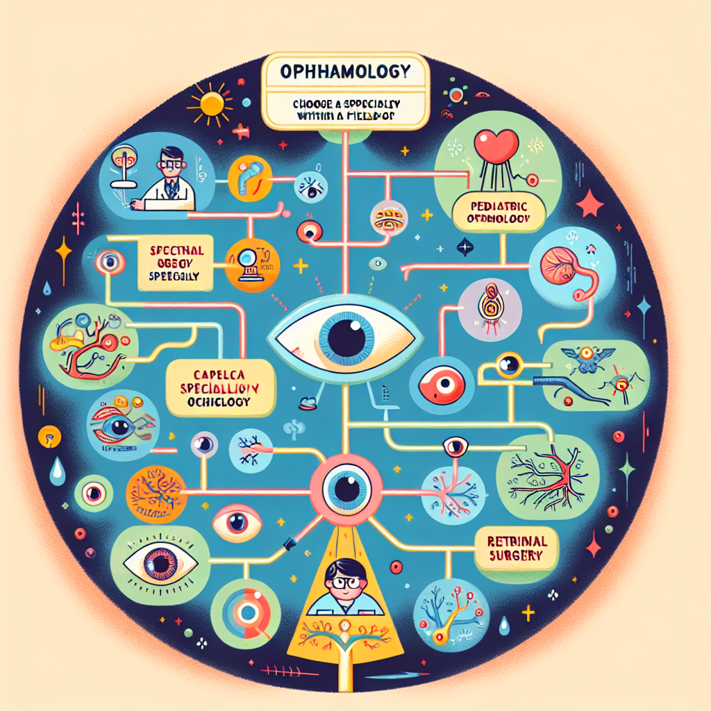 The flexibility in choosing a specialty within ophthalmology, such as pediatric ophthalmology or retinal surgery.